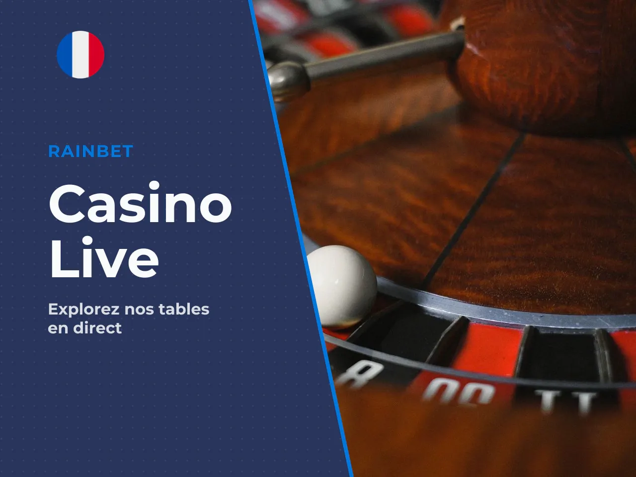 Gamme de tables Live et Rainbet