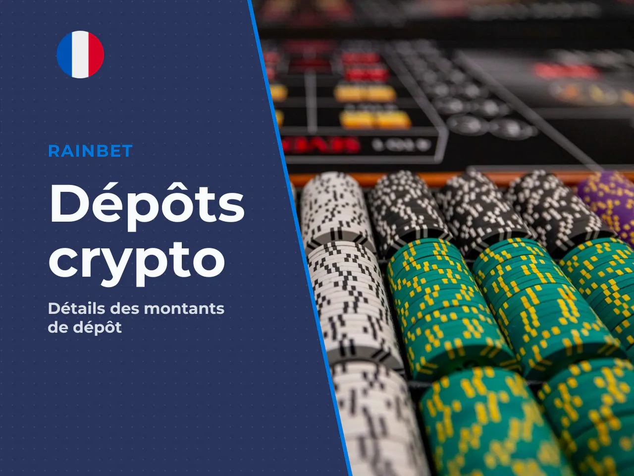 Minimum deposit pour les crypto deposits